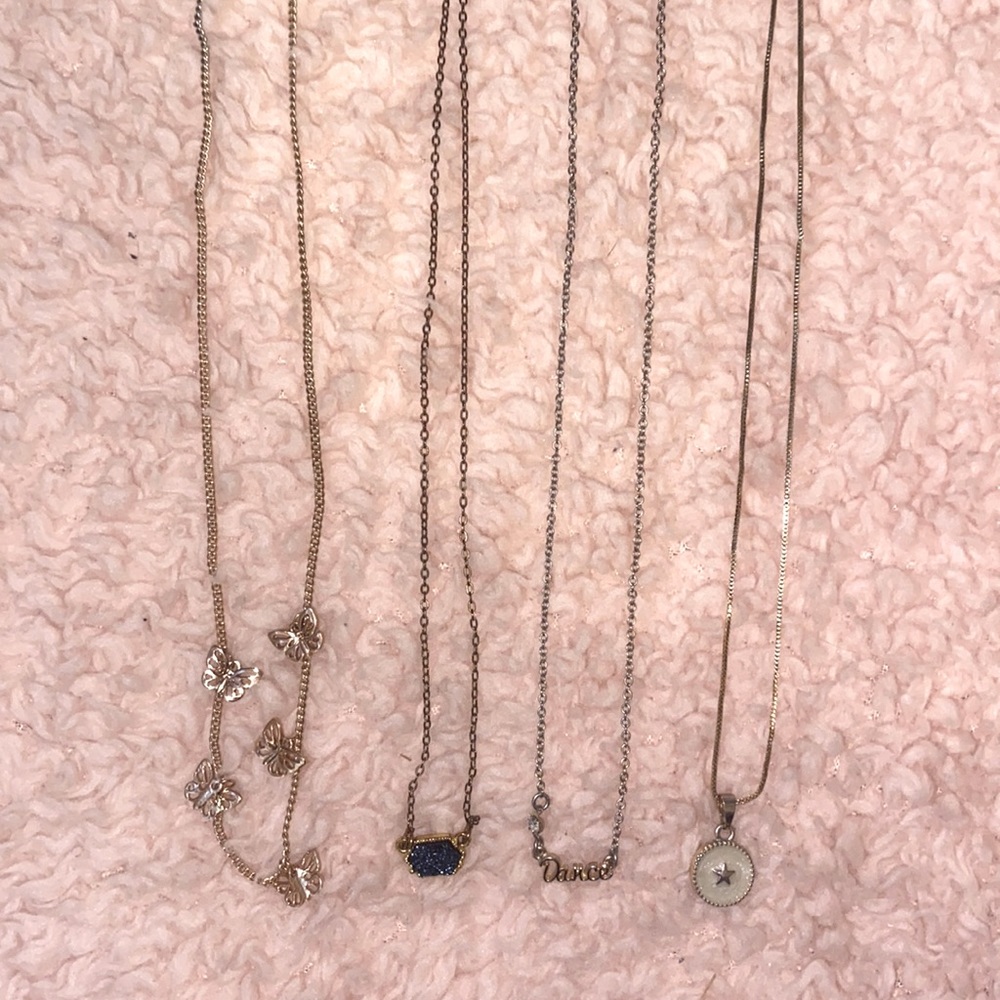 4 necklaces